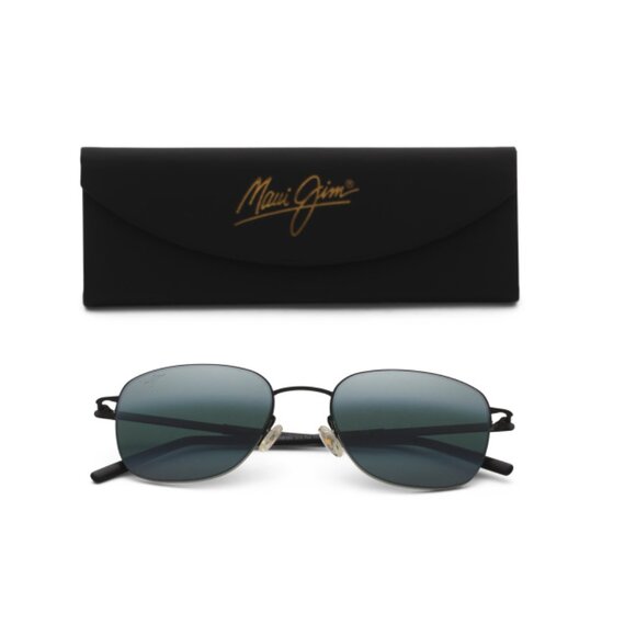 MAUI JIM Black/black-grey 52mm Designer Sunglasses